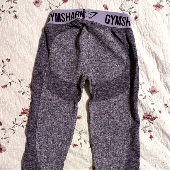 Gymshark Flex Leggings, Purple & Grey, Size S - Picture 3 of 4